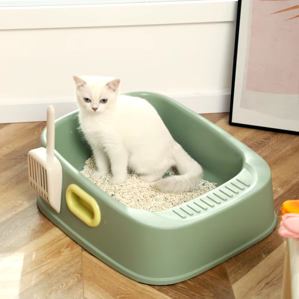 Arenera semiabierta deluxe para Gatos - Incluye pala - Image 5