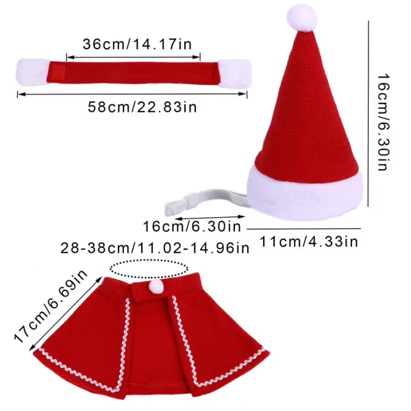 Conjunto de Disfraz de Navidad - 3 piezas para Mascotas - Image 2