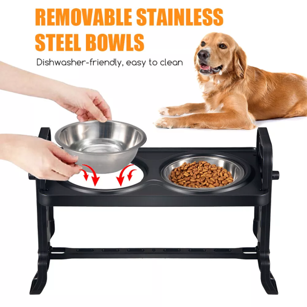 Comedero Elevado Ajustable para Perros y Gatos - Image 2