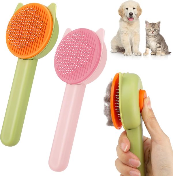 Peine autolimpiable para gatos y perros