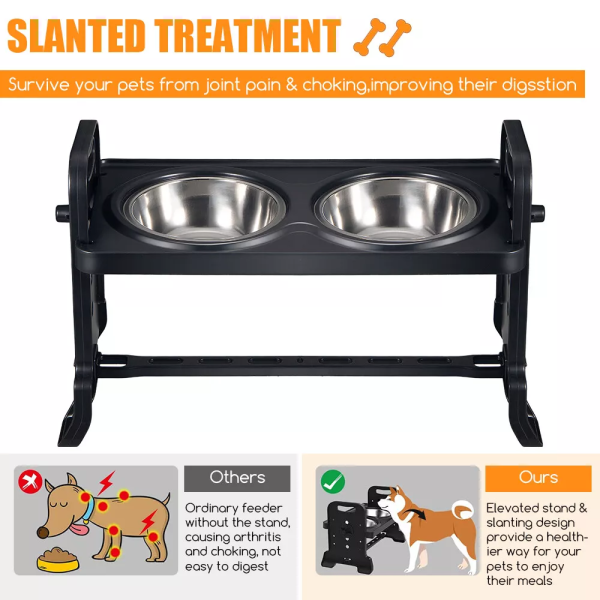 Comedero Elevado Ajustable para Perros y Gatos - Image 4