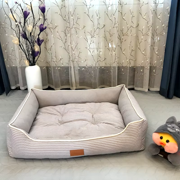 Cama Rectangular para Mascotas, lavable con cojinería extraíble - Image 4