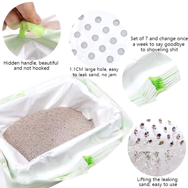 Práctica Bolsa con Filtro de Arena para Gatos - Image 2