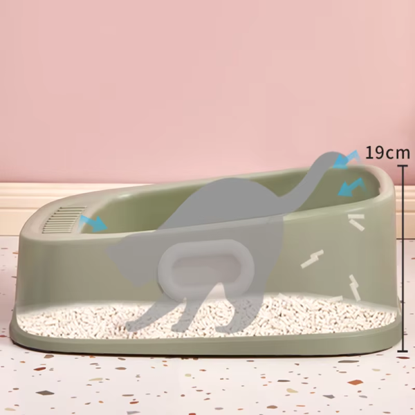 Arenera semiabierta deluxe para Gatos - Incluye pala - Image 7